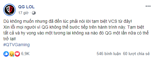 VCS: Không thể trụ hạng, QTV Gaming sắp sửa giải tán? - ảnh 1