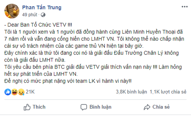 HLV Tinikun cÃ¹ng Tháº§y GiÃ¡o Ba Äá»ng loáº¡t lÃªn Ã¡n lá»i chÆ¡i thiáº¿u chuyÃªn nghiá»p cá»§a Lowkey Esports - áº¢nh 3.